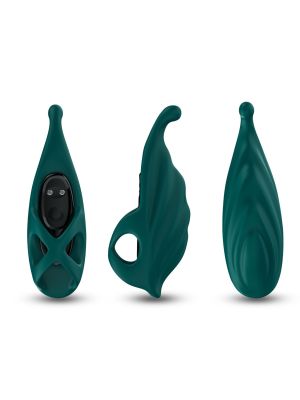 Wielofunkcyjny wibrator masażer na palec Leafman Green - image 2